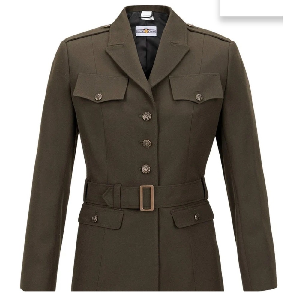 Flying Cross AGSU Womens Dress Coat Jacket Heritage Green 12 WP NWOT $193